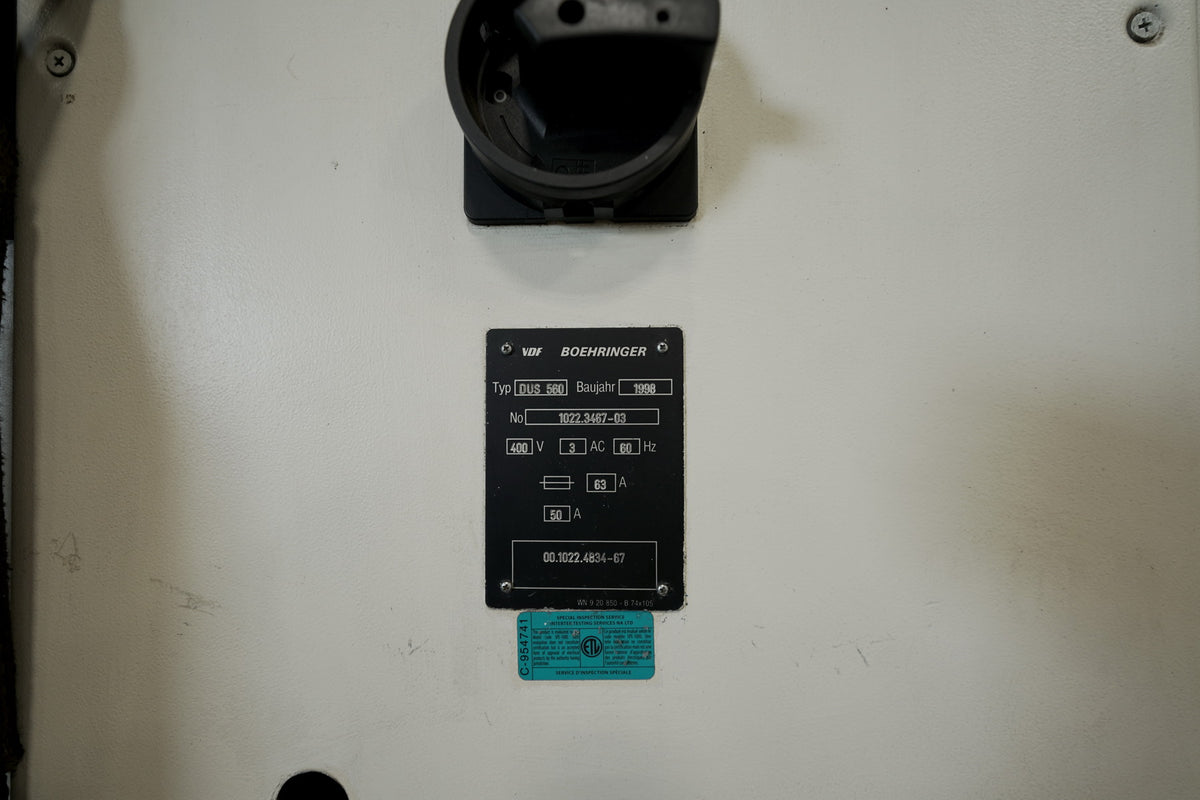 Boehringer VDF DUS 560 (1998) CNC Lathe - Stan Canada