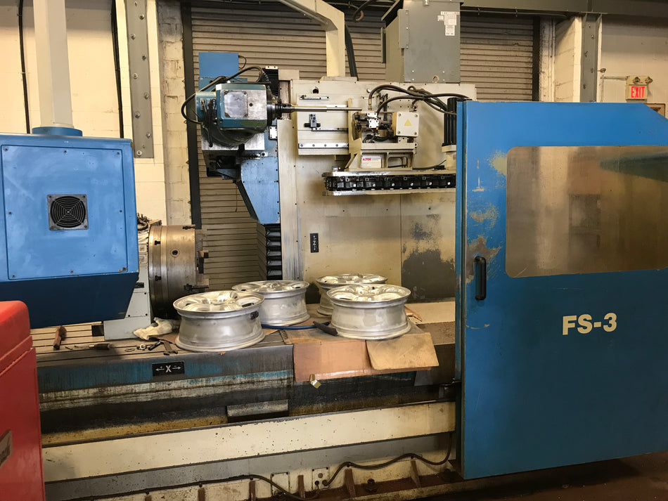 CME FS-3 CNC bed mill with Heidenhain control, universal head, and 6000 kg table load capacity – Stan Canada Modern