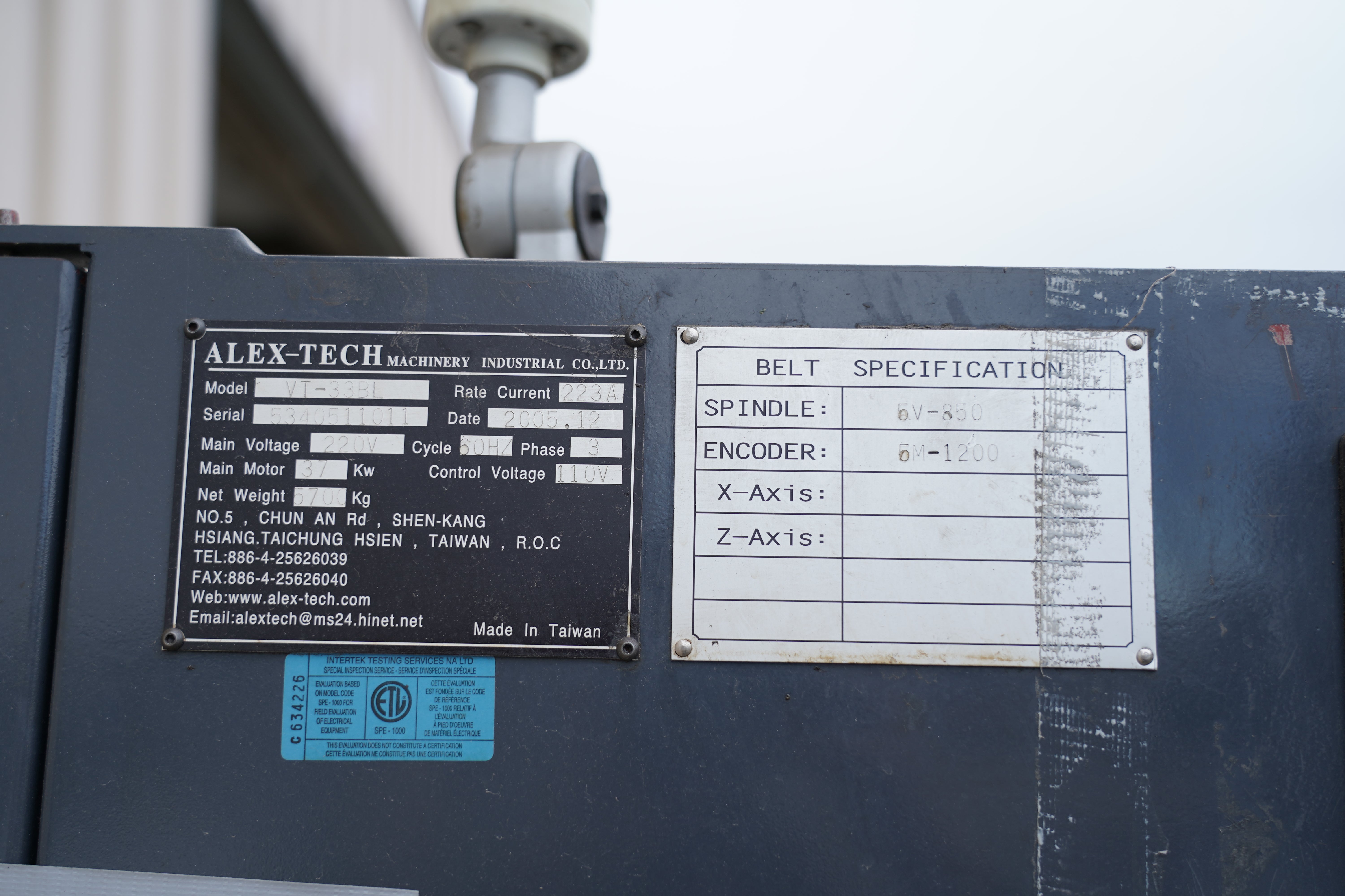 Mighty Viper VT33BL CNC Lathe | 26.8