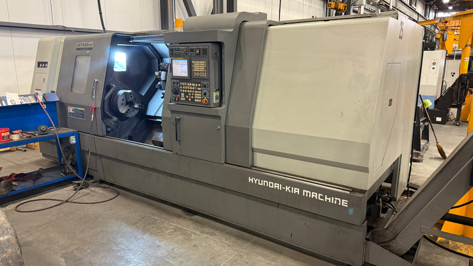 Daewoo SKT400LMC CNC lathe with live tooling and 12-station turret – Stan Canada