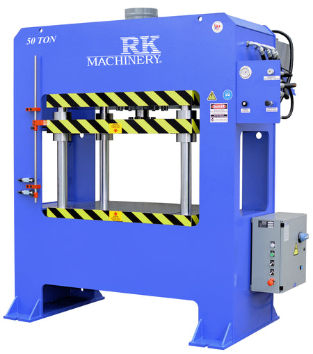 RK Machinery FP-50 four post hydraulic press with 50 ton capacity