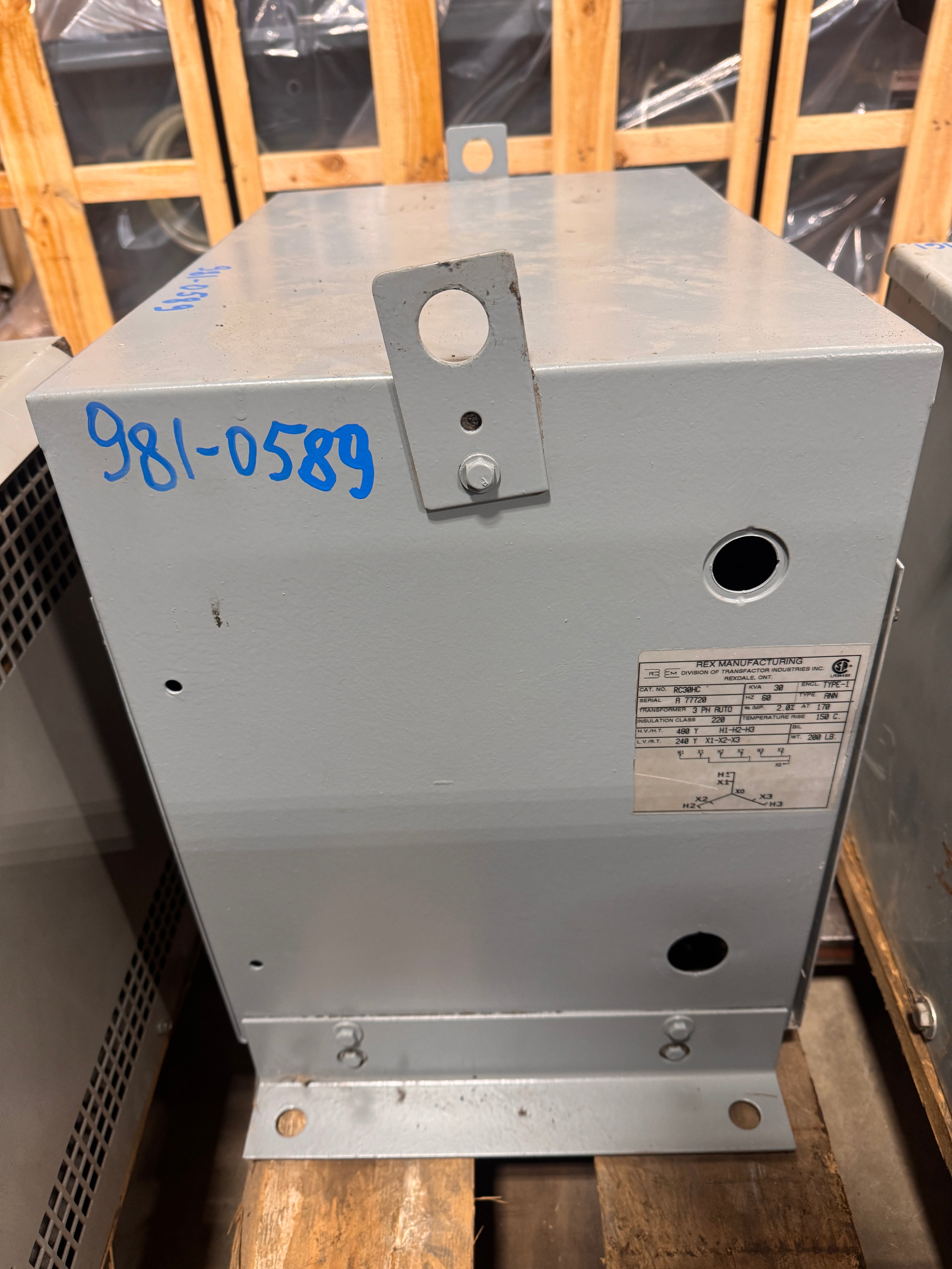 30 KVA - 480V to 240V 3 Phase Auto-Transformer - Stan Canada