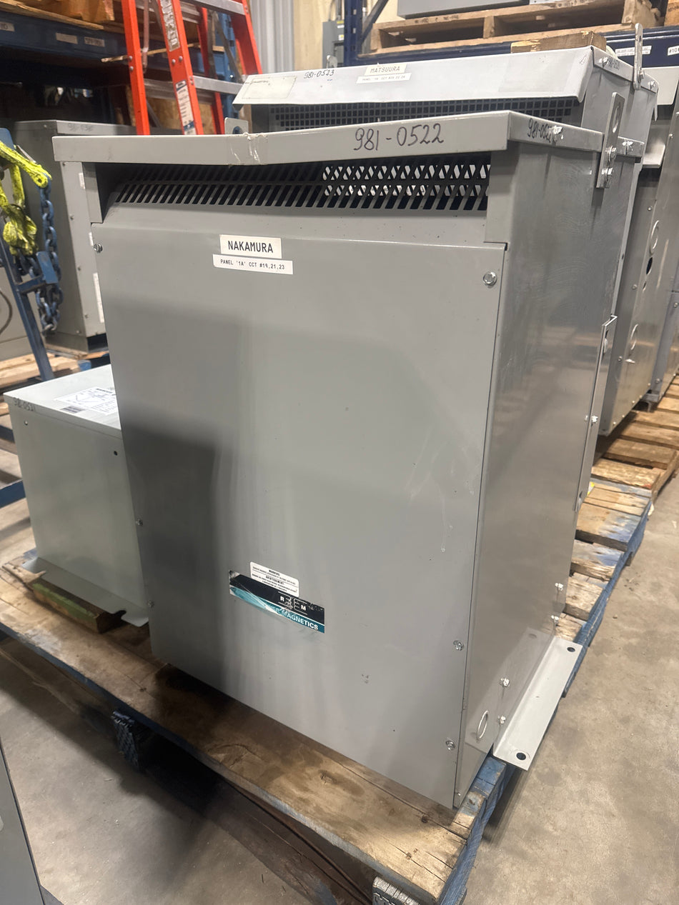 45 KVA - 600V to 208V 3 Phase Auto-Transformer - Stan Canada
