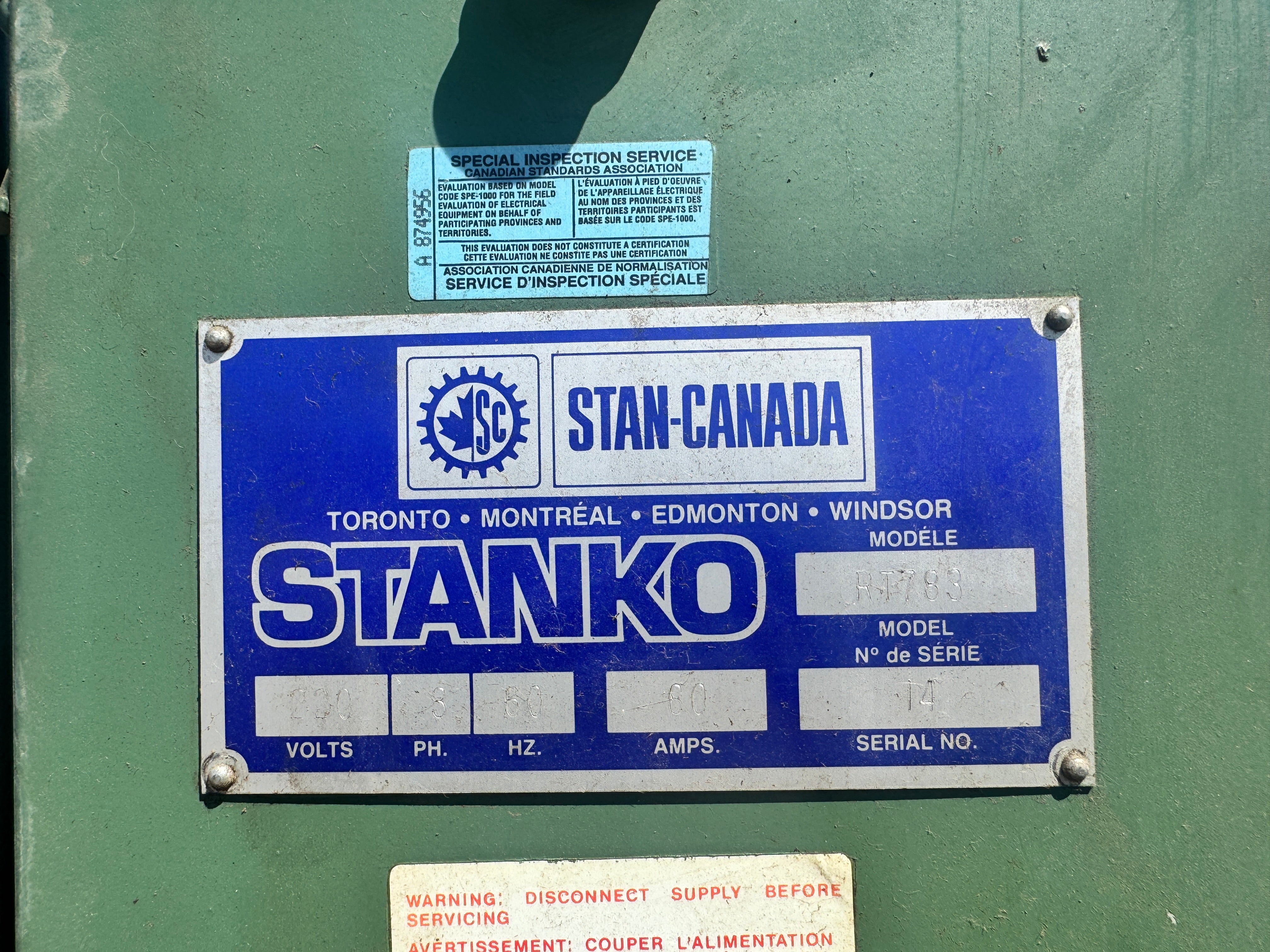 STANKO RT783 Heavy Duty Engine Lathe 32” x 120” - Stan Canada