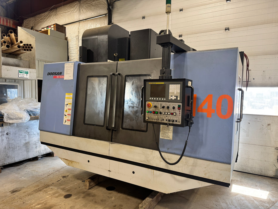 Doosan MV-4020L CNC Vertical Machining Center with 4th Axis