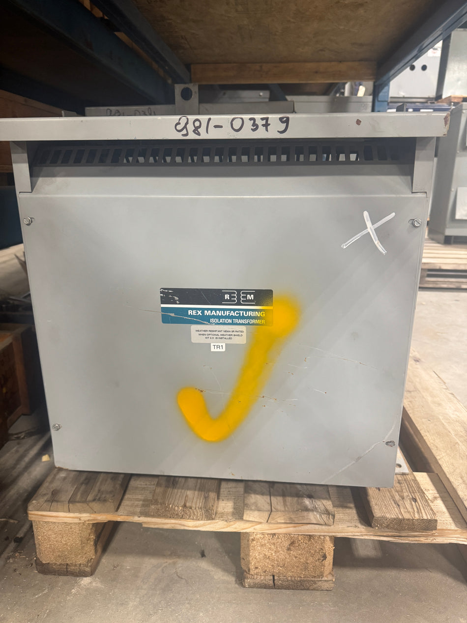 15 KVA 600 to 208/120Y Isolation Multi-tap Transformer