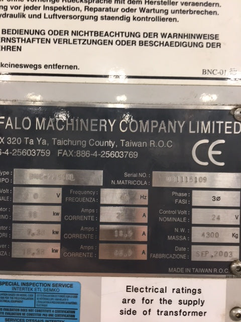 Modern BNC 2260XL CNC Lathe | 22