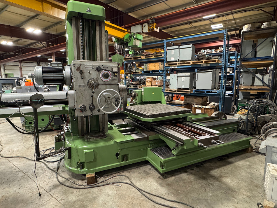 TOS W100 Horizontal Boring Mill – 15 HP, Digital Readout, Excellent Condition