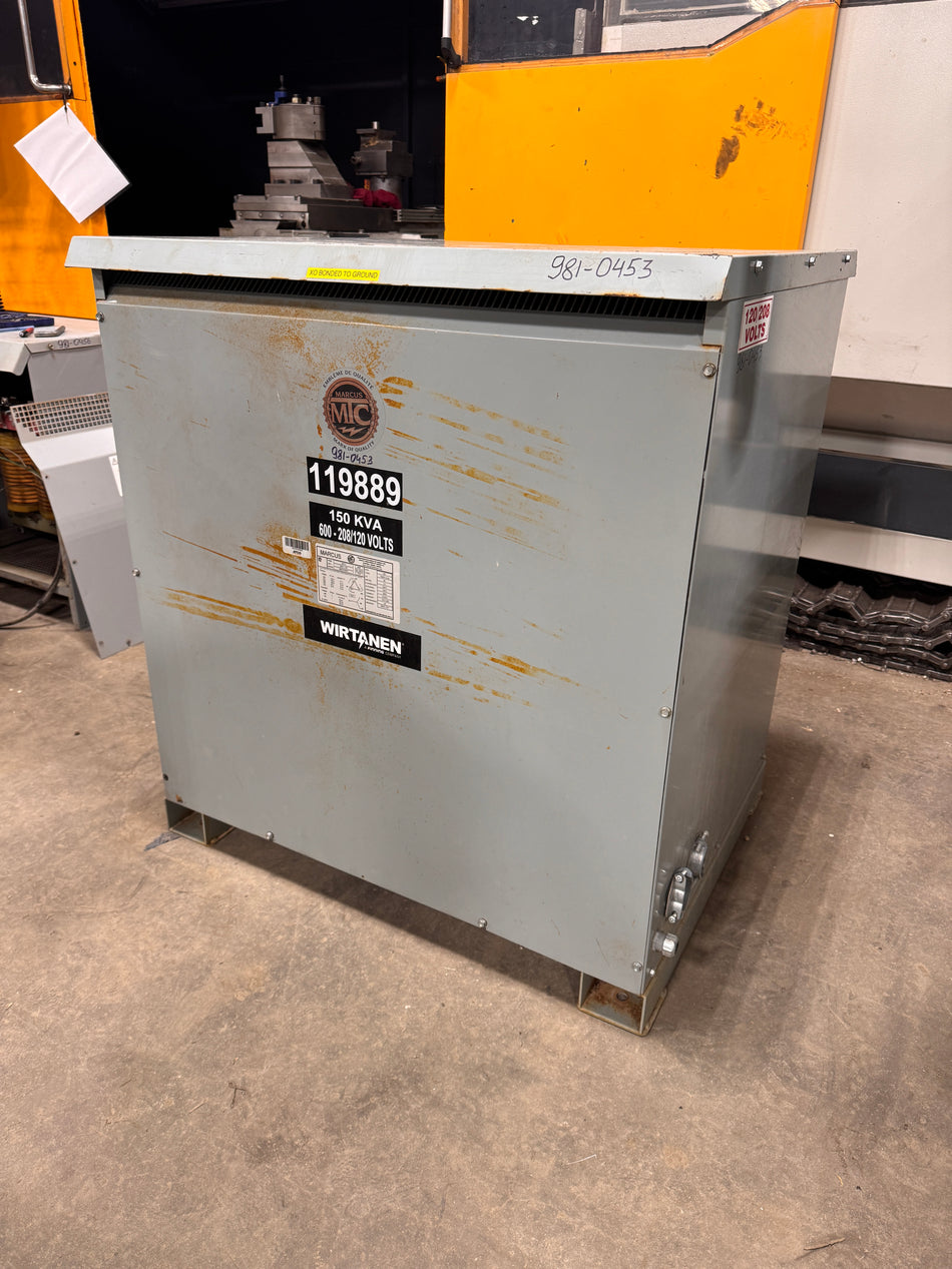 150 KVA 600V to 208Y/120V Isolation Transformer