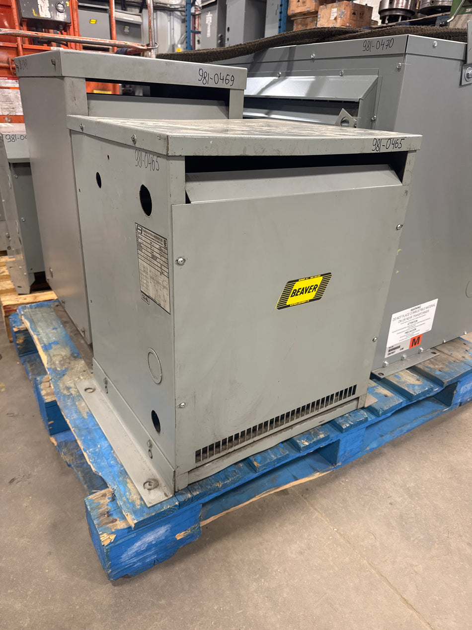 30 KVA 480Vto 208Y/120V Isolation Transformer