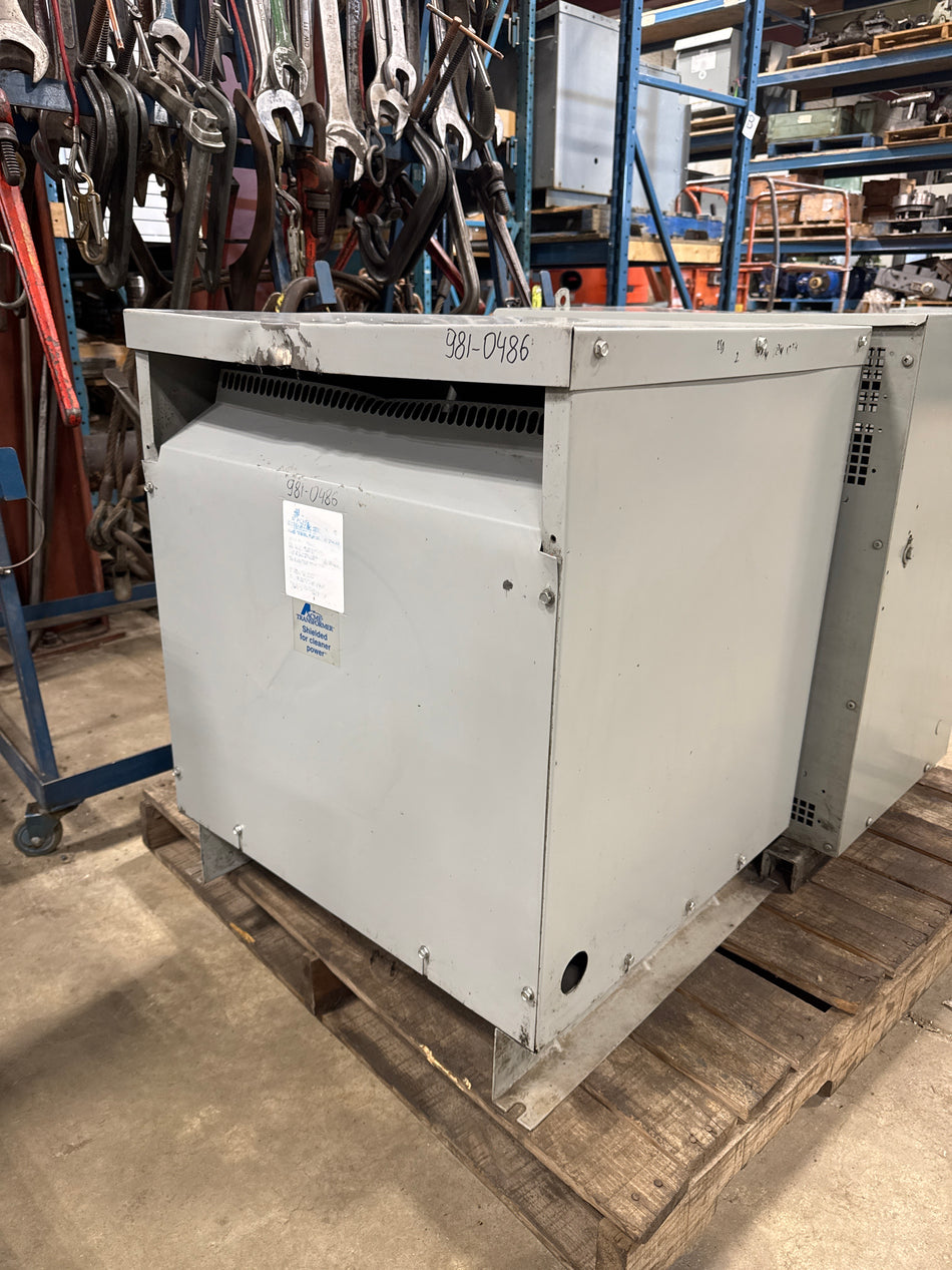 75 KVA - 480V to 208Y/120V 3 Phase Isolation transformer