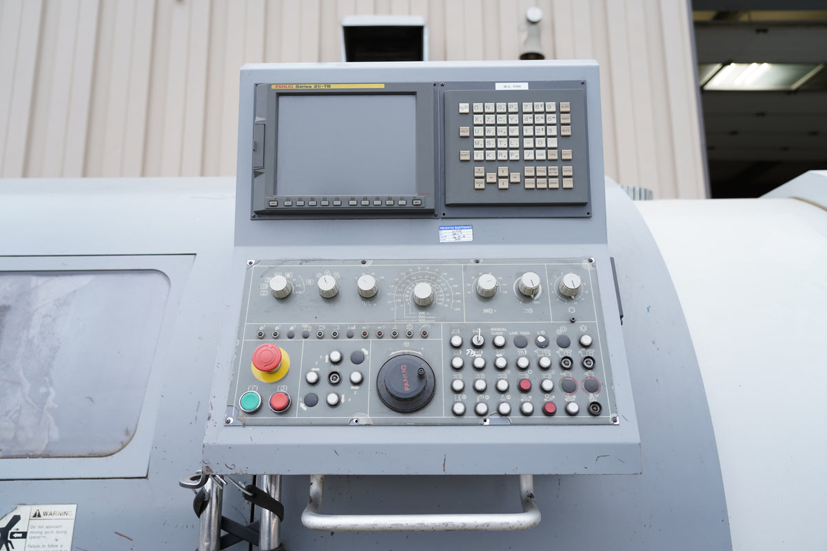 Mighty Viper VT33BL CNC Lathe with 26.8-inch Swing, 5.15-inch Bore, and Fanuc Control Modern