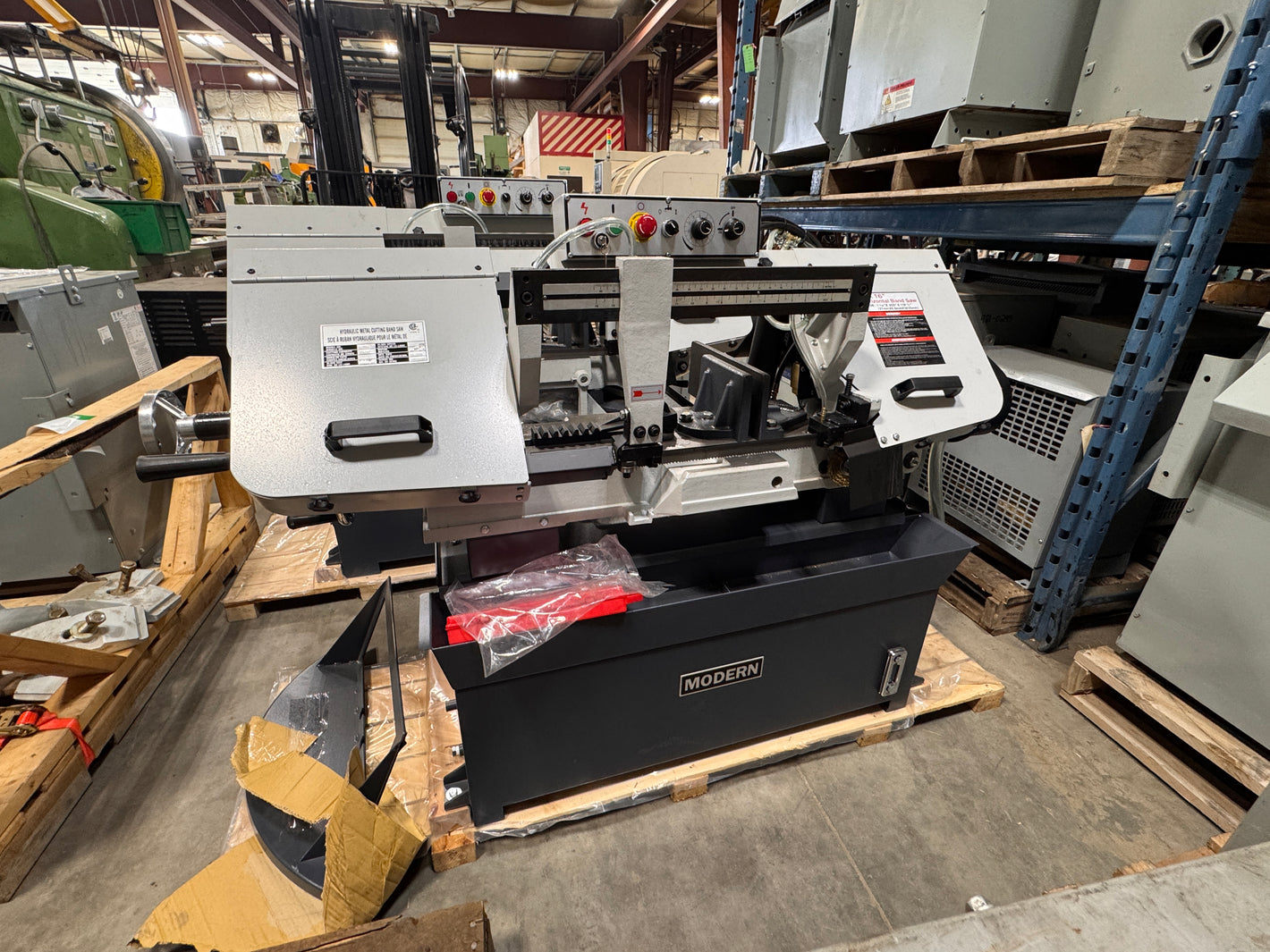 Modern UE-916A-QS 9x16 hydraulic horizontal band saw – industrial metal cutting machine Modern