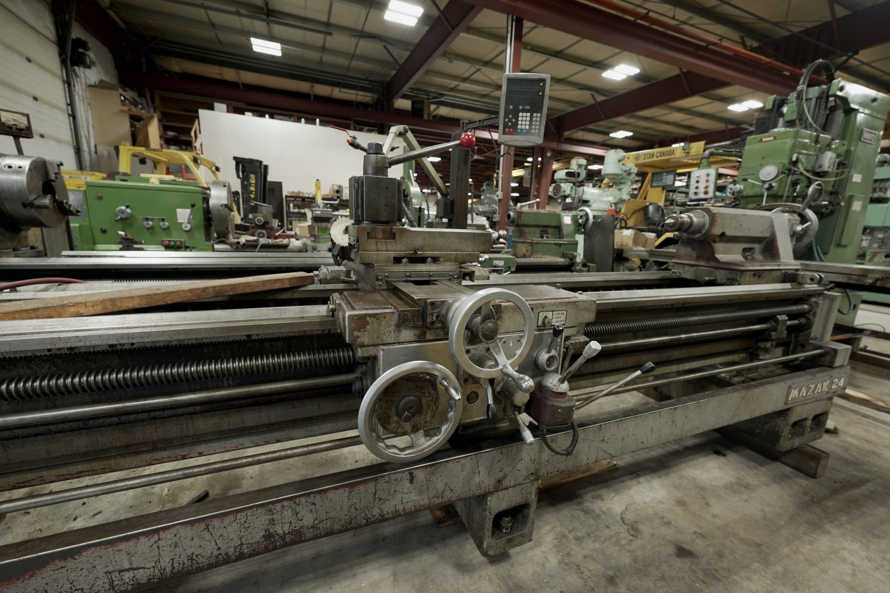 Yamazaki Mazak 24 Heavy Duty Manual Lathe Stan Canada