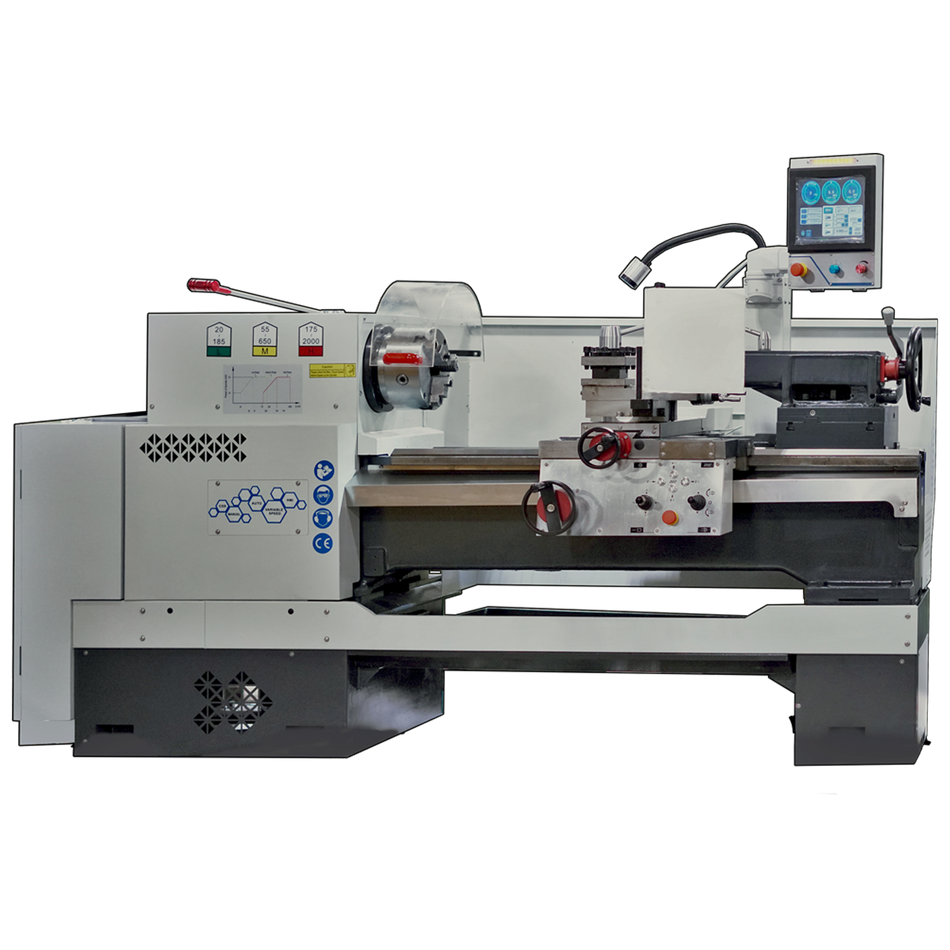 We have a new & used lathe for sale in our machine shop in Edmonton Alberta Canada. Smart Lathe is our new line of manual lathes that are made to simplify work with programmable threading without G-Code (CNC) required. Variable speed and touch screen settings so you don't need to crank a lot of handles. Stan Canada
Stanko Smart Lathe S2040 with 12.5-inch 4-jaw chuck and 12.1-inch touchscree